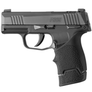 Hogue OverMolded Extension Base Pad, 12rd Black Rubber Cobblestone Fits Sig Sauer P365 - 18030