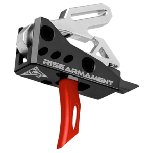 Rise Armament RA-535 Advanced Performance Trigger, Black/Red Aluminum / Steel Single-Stage 3.50 lbs Pull Weight Fits AR-Platform - RA535REDARP