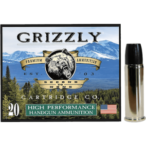 Grizzly Ammo Wide Long Nose Gas Check Ammo, +P+ 355gr 20 Per Box/10 Case 44 Mag - GC44M+P1
