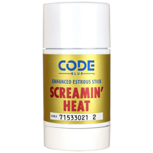 Code Blue Screamin' Heat Stick, Doe Urine Scent Wax 2.60 oz Scent Stick - OA1418