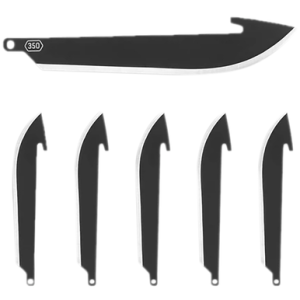 Outdoor Edge Replacement Blades, 3.5" Drop-Point Blades Japanese 420J2 Stainless Steel 6 Pack - RR35K6C