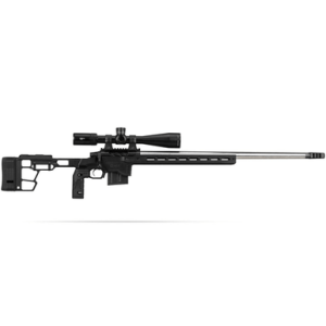 Mdt Sporting Goods Inc ACC Premier Gen2 Chassis, Black 15" OAL Ambi Mag Latch Adjustable Cheek Riser Mdt SRS-X Lite Buttstock Fits CZ 457 - 109725BLK