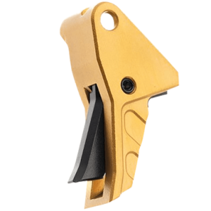 Tyrant CNC I.T.T.S Trigger, Gold/Black Aluminum Fits Springfield Echelon - TDECHETRIGGOLD/BLK