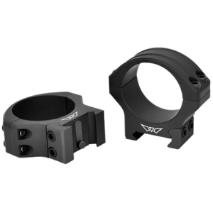 Warne HyperLite Scope Rings, Black Aluminum 1" Tube Medium Maxima/Weaver/Picatinny MSR - 8550M