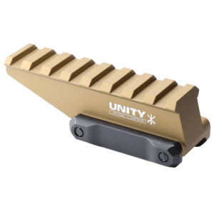 Unity Tactical LLC Fast Absolute Riser Mount, Flat Dark Earth Aluminum Picatinny Rail AR Platform - FSTRAF