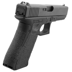 Talon Grips Adhesive Grip, Black Textured Rubber Compatible w/Glock 17/19x/22/24/31/34/35/37/45/47 Gen5 w/Medium Backstrap - 380R