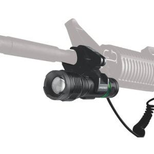 iProtec LG 250 250 Lumen Green Firearm Light with Long Gun Mount, Black Anodized Aluminum Ambidextrous 25/250 Lumens Green LED Light - 6653