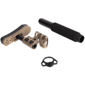 Odin Works Zulu 2.0 Adjustable Stock Kit, Flat Dark Earth Aluminum Adjustable LOP Includes Sling / QD Plate - OSZULUKITFDE