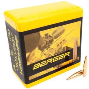 Berger Bullets Long Range Hybrid Target Bullets, 135gr 100/Box 25Cal - 25485