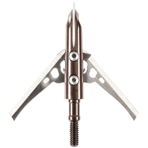 Rage Broadhead Arrow Tip, Silver Machined Stainless Steel Ferrule Hybrid Hypodermic Tip 100 gr - R35900