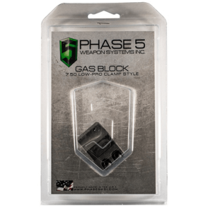 Phase 5 Weapon Systems Lo-Pro Gas Block, .750" Mag Phosphate 4140 Chromoly Steel - LOPROGAS