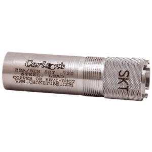 Carlson's Choke Tubes Sporting Clay Choke Tube, Silver Stainless Steel Mobil Skeet Benelli / Beretta 12 Gauge - 15512
