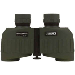 Steiner Military-Marine Binocular, 8x30mm Porro Prism Sports-Auto Focus OD Green Makrolon w/Rubber Armor Fog / Waterproof - 2033