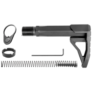 Phase 5 Weapon Systems Carbine Mini Stock Assembly, 7.75" Black Aluminum for AR15/AR10 - CMSA