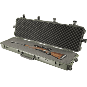 Pelican Storm Long Case, 53" OD Green HPX Resin Foam Padding Rifle/Shotgun w/Wheels Easy Open Latches - IM3300X0001
