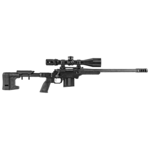 Mdt Sporting Goods Inc The Worker LSS Gen3 Chassis, Adjustable Soft Rubber Buttpad Spacer-Adjustable LOP V-Block Aluminum Bedding Compatible w/ AR-15 Style Grips AICS Magazine Compatible Black Fits Tikka T3/T3X Short Action - 114640BLK