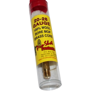 Pro-Shot Bore Mop 20/28 Gauge Shotgun #5/16-27 Thread Cotton 1.75" Long