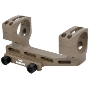 Warne Skeletonized Scope Mount/Ring Combo, Dark Earth Aluminum Extended 30mm Tube 20 MOA for MSR - LRSKEL30DE