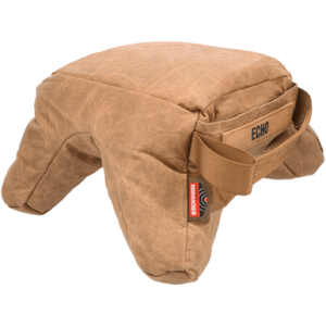 Birchwood Casey Steady-Shot Echo Bag, Tan Wax Canvas Front and Rear Bag Heavyweight Prefilled - BC-BAG-SSEU