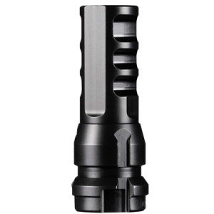 Dead Air KeyMo Muzzle Brake, Black Nitride 4140 HT Alloy Steel M18X1 Threads 338 Cal - DA104
