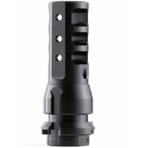 Dead Air KeyMo Muzzle Brake, Black Nitride 4140 HT Alloy Steel 3/4"x24 Threads 338 Cal - DA103