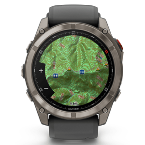 Garmin 0100319910 Fenix 8 Pro Graphite/Black Band AMOLED Display Lithium Ion Compatible w/ iPhone/Android