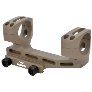 Warne LRSKEL1DE Skeletonized Scope Mount/Ring Combo Extended Dark Earth Aluminum 1" Tube MSR 20 MOA