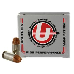 Underwood Ammo 843 Xtreme Defense 45 ACP 135gr Solid Monolithic 20 Per Box