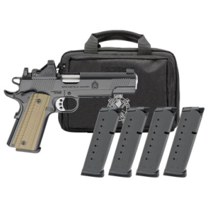 Springfield Armory 1911 Operator AOS Gear Pac 9mm Luger 9+1 5" Stainless Match Grade Barrel, Optic Ready, Veridian RFX-11 Green Dot