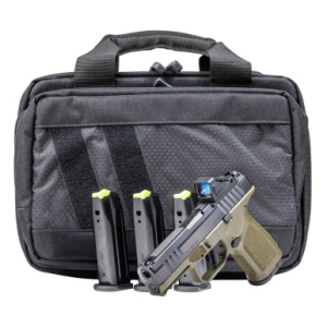 Rost Martin RM1C Bundle Compact 9mm Luger 17+1 4" Black Match Grade Barrel, Optic Ready, Veridian RFX-11 Green Dot RM1CODGOSPSPL
