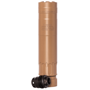 Rugged Suppressors RZRFDE556 Razor 556 22 Cal (5.56mm), 6.40" L FDE Stainless Steel, Includes 1/2"-28 M2 QD Brake