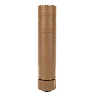 Rugged Suppressors RZRFDE762 Razor762 30 Cal (7.62mm), Rate Up To 300 RUM, 6.40" L FDE Cerakote Stainless Steel, 5/8"-24 tpi R3 Flash Hider Included