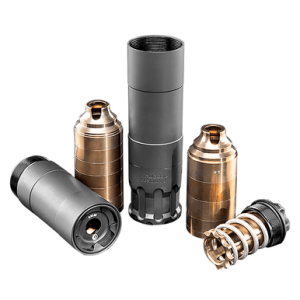 Rugged Suppressors OBS0009 Obsidian9 9mm Luger 1.37" Black Cerakote 17-4 Stainless Steel 1/2"-28 tpi