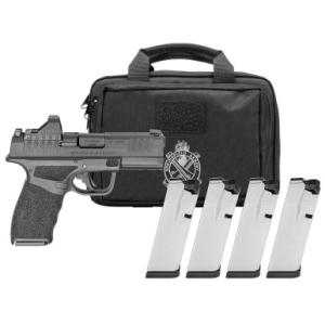Springfield Armory Hellcat Pro OSP Gear Pac *CA Compliant Compact 9mm Luger 10+1 3.70" Black, Viridian RFX-11 Green Dot HCP9379BOSPCAPAC
