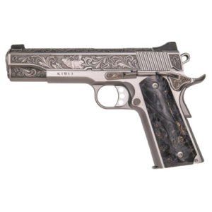Cnc Firearms CNCWILDLIFE45 Kimber 1911 Wildlife Sports South Exclusive 45 ACP 7+1 5" Burled Maple Wood Grip