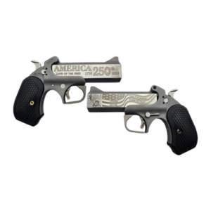 Bond Arms BA250TH-45/410 America 250th Anniversary 45 Long Colt/410 Gauge 2 Shot 4.25" Engraved Rough Matte Stainless