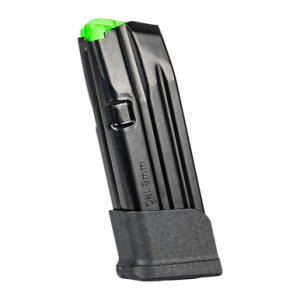 Mec-Gar MGG261500A 15rd Extended 9mm Luger Fits Glock 26 Black Carbon Steel/Polymer