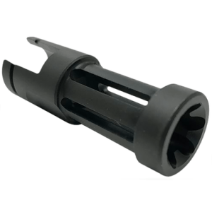 Samson Flash Hider, Black Oxide Stainless Steel with 2.50" OAL & .860" Diameter for Ruger 10/22 - 040606203