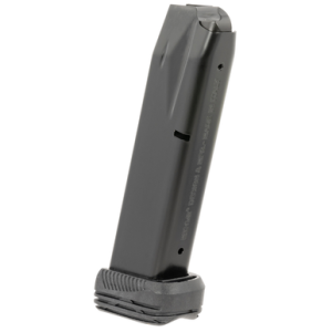 Mec-Gar Standard 20rd Extended 9mm Fits Beretta 92FS/M9/92G/92X Black w/ Anti-Friction Coating Carbon Steel