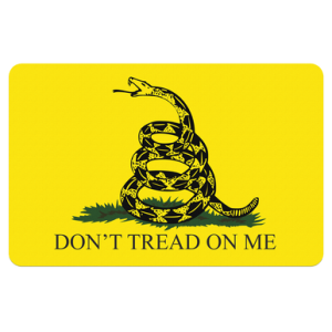 TekMat TEKR17GADSDEN Gadsden Flag Cleaning Mat Black/Yellow Rubber 11"x17" Snake/"Don't Tread On Me"