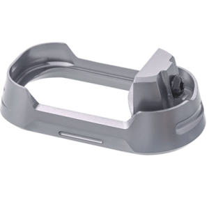Tyrant CNC Magwell, Grey Aluminum Fits Glock 17 Gen4 - TDG17MWG4GREYBLACKSCRE