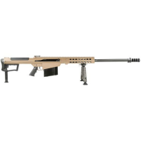 Barrett 18065 M107A1 50 BMG 29" 10+1 Flat Dark Earth Cerakote Flat Dark Earth Fixed with Sorbothane Recoil Pad Stock Black Polymer Grip