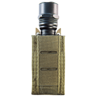 High Speed Gear Duty Pistol TACO Single Pouch, OD Green Nylon with MOLLE Exterior, Fits MOLLE & 2" Belt - 41PT00OD