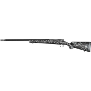Christensen Arms 8010613900 Ridgeline FFT Full Size 7mm-08 Rem 4+1, 20" Stainless Steel Threaded Barrel, Stainless Aluminum Receiver, Black w/Gray Accents Fixed Sporter w/Flash Forged Technology Stock