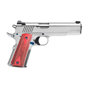 Standard Manufacturing 1911 Pistol - Nickel Plated | .45ACP | 5" Barrel | 7rd | Rosewood Grips