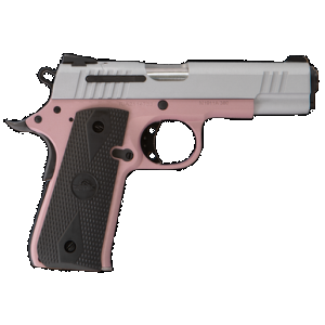 Citadel CIT380ROSE M1911 Baby Compact Frame 380 ACP 7+1, 3.75" Stainless Steel Barrel, Silver Serrated Steel Slide, Rose Cerakote Aluminum Frame w/Beavertail, Ambidextrous