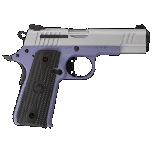 Citadel CIT380OLALA M1911 Baby Compact Frame 380 ACP 7+1, 3.75" Stainless Steel Barrel, Silver Serrated Steel Slide, Crushed Orchard Cerakote Aluminum Frame w/Beavertail, Ambidextrous