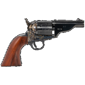 Taylors & Company 550957 The Hickok Open-Top 45 Colt (LC) Caliber with 3.50" Blued Finish Barrel, 6rd Capacity Blued Finish Cylinder, Color Case Hardened Finish Steel Frame & Walnut Army Size Grip