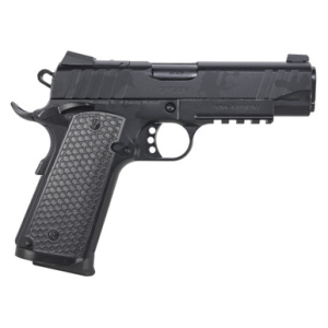 Girsan 391154 MC1911 C Influencer Compact 45 ACP 8+1 4.40" Black Steel Barrel, Black Camo Optic Ready/Serrated Steel Slide & Frame w/Picatinny Rail & Beavertail, Black Polymer Grip
