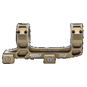 Geissele AR15 Super Precision 30mm Scope Mount Ring Combo Desert Tan Anodized